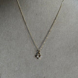 TRIPLE STONE NECKLACE (15" + 2" EXT)