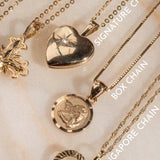 14K CURSIVE INITIAL NECKLACE