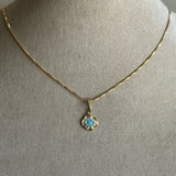 TURQUOISE EYE NECKLACE (18")