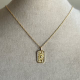 VERTICAL EYE NECKLACE (18")