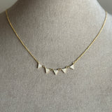 PAVÉ TRIANGLE NECKLACE (16")