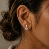sparkle solitaire stone earring stud