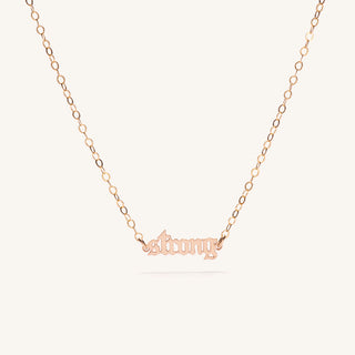 'STRONG' MINI AFFIRMATION NECKLACE