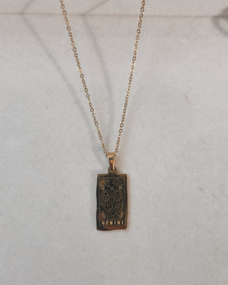 GEMINI TAROT CARD NECKLACE