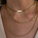 CUSTOM BAR CUBAN NECKLACE