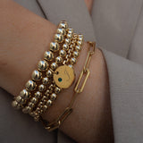 BIRTHSTONE INITIAL BRACELET