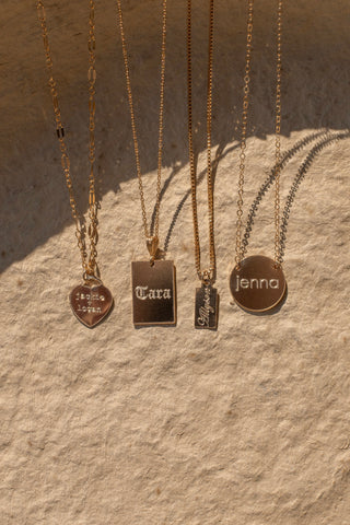 SWEETHEART ENGRAVABLE NECKLACE