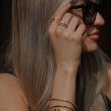 DIAMOND INLAY BANGLE BRACELET