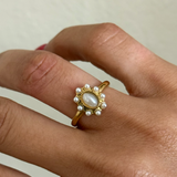ORNATE PEARL RING (SIZE 6)