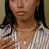 MARINA LINK PEARL NECKLACE