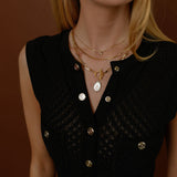 MARINA LINK PEARL NECKLACE