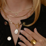 MARINA LINK PEARL NECKLACE