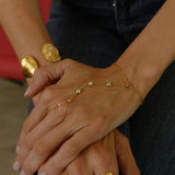 ANNA BEZEL HAND CHAIN BRACELET