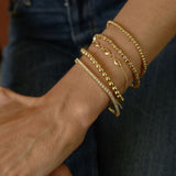 BEZEL BEAD TENNIS BRACELET