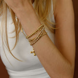 BEZEL BEAD TENNIS BRACELET