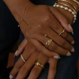 LOTUS HAND CHAIN BRACELET