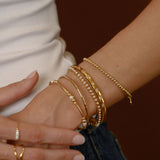 DIAMOND INLAY BANGLE BRACELET