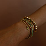 BEZEL BEAD TENNIS BRACELET