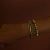 BEZEL BEAD TENNIS BRACELET