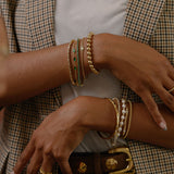 BEZEL BEAD TENNIS BRACELET