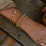 RUBY HEIRLOOM BEZEL TENNIS BRACELET