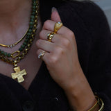 MARQUISE CIGAR BAND RING