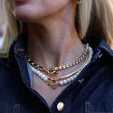 WHITE MOCHA GEMSTONE NECKLACE