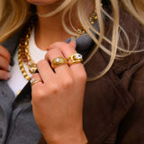 SOLITAIRE LOVE KNOT RING