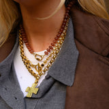 HOT CHOCOLATE GEMSTONE NECKLACE