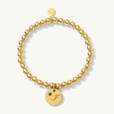 BIRTHSTONE INITIAL BRACELET