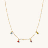 BIRTHSTONE DROP NECKLACE