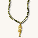 PEZ NECKLACE - OLIVE