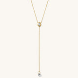 PEAR LARIAT NECKLACE