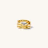 MARQUISE COIL RING
