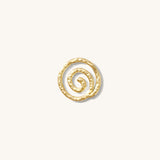 spiral shaped charm connector
