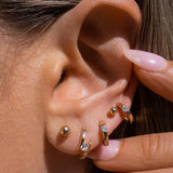 14K LONE STAR EARRING