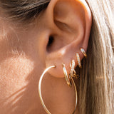 14K LONE STAR EARRING