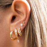 14K SATURN EARRING