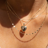 14K LOVE LOCKET NECKLACE