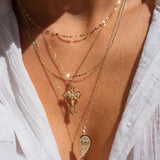 14K CHRISTOS NECKLACE