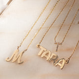 14K BUBBLE NAME NECKLACE