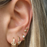 14K LONE STAR EARRING