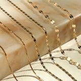 14K DISCO TILE NECKLACE