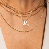 14K FANCY INITIAL NECKLACE