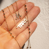 14K FANCY INITIAL NECKLACE