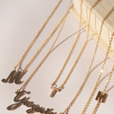 14K FANCY INITIAL NECKLACE