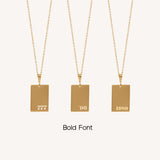 WILLOW NUMBER NECKLACE