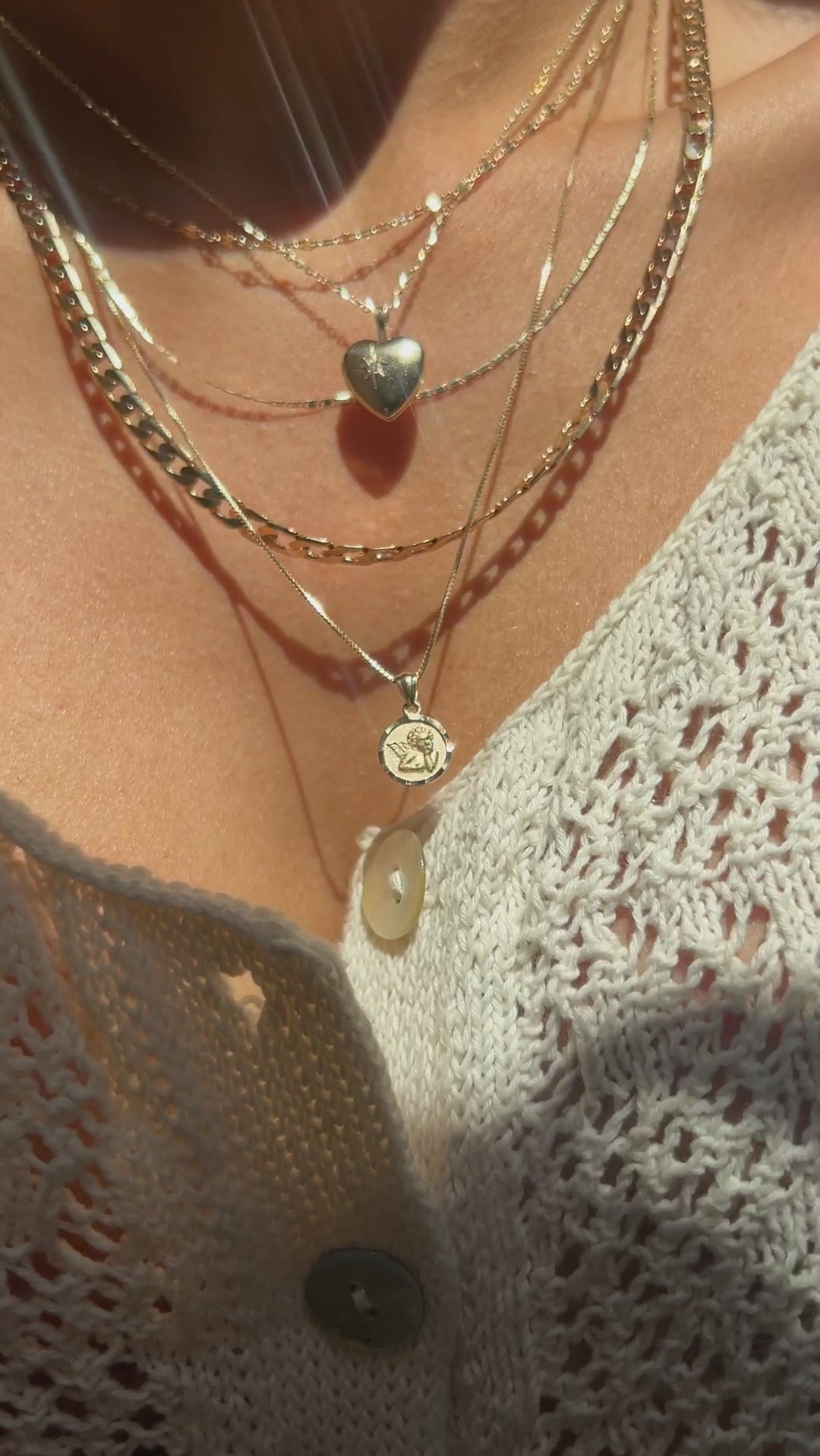 14K LOVE LOCKET NECKLACE
