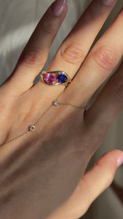 14K BIRTHSTONE SOLITAIRE WAVE PINKY RING – Beads by Tara