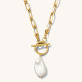 MARINA LINK PEARL NECKLACE